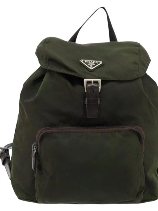 PRADA Backpack Nylon Khaki Auth bs22082 main image 5